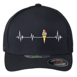 Funny Ice Cream Ice Cream Lover Gift Ice Cream Flexfit Unipanel Trucker Cap