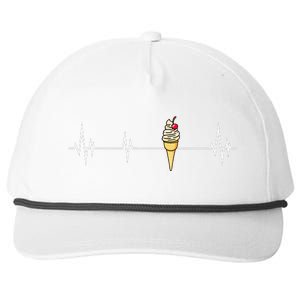 Funny Ice Cream Ice Cream Lover Gift Ice Cream Snapback Five-Panel Rope Hat