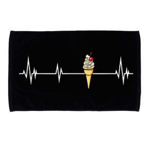 Funny Ice Cream Ice Cream Lover Gift Ice Cream Microfiber Hand Towel