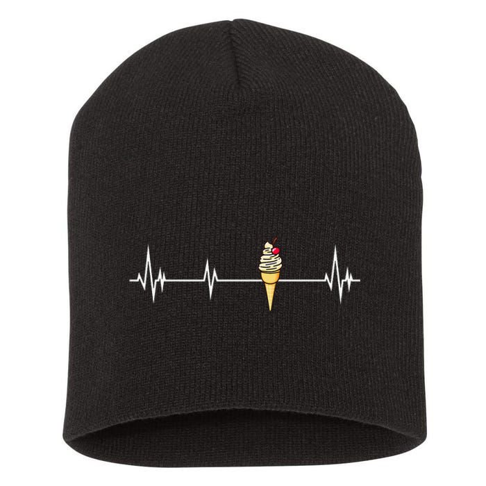 Funny Ice Cream Ice Cream Lover Gift Ice Cream Short Acrylic Beanie