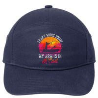 Fisherman I Can't Work Today My Arm Is in Cast 7-Panel Snapback Hat