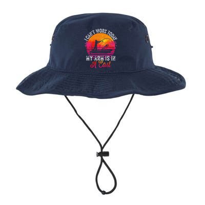 Fisherman I Can't Work Today My Arm Is in Cast Legacy Cool Fit Booney Bucket Hat