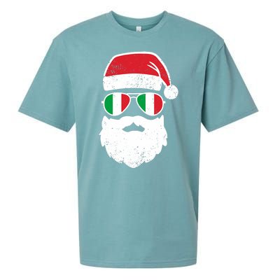 Funny Italian Christmas Pajama Funny Italian Matching Family Sueded Cloud Jersey T-Shirt