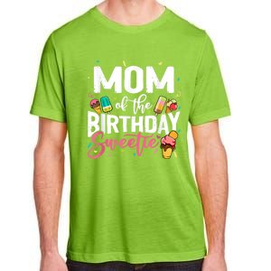 Funny Ice Cream Theme Party Mom Of The Birthday Sweetie Adult ChromaSoft Performance T-Shirt