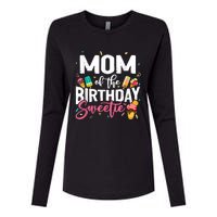 Funny Ice Cream Theme Party Mom Of The Birthday Sweetie Womens Cotton Relaxed Long Sleeve T-Shirt