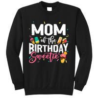 Funny Ice Cream Theme Party Mom Of The Birthday Sweetie Sweatshirt