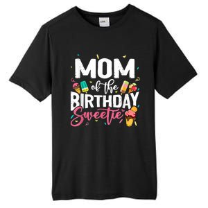 Funny Ice Cream Theme Party Mom Of The Birthday Sweetie Tall Fusion ChromaSoft Performance T-Shirt