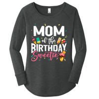 Funny Ice Cream Theme Party Mom Of The Birthday Sweetie Women's Perfect Tri Tunic Long Sleeve Shirt