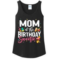 Funny Ice Cream Theme Party Mom Of The Birthday Sweetie Ladies Essential Tank