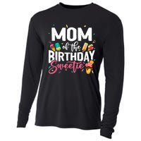 Funny Ice Cream Theme Party Mom Of The Birthday Sweetie Cooling Performance Long Sleeve Crew