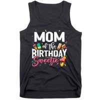 Funny Ice Cream Theme Party Mom Of The Birthday Sweetie Tank Top