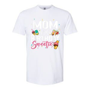 Funny Ice Cream Theme Party Mom Of The Birthday Sweetie Softstyle CVC T-Shirt