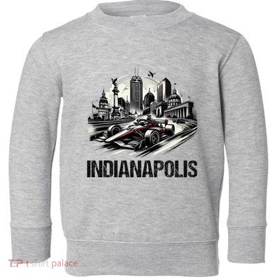 Formula Indianapolis City Indiana Circuit Racetrack Fast Toddler Sweatshirt