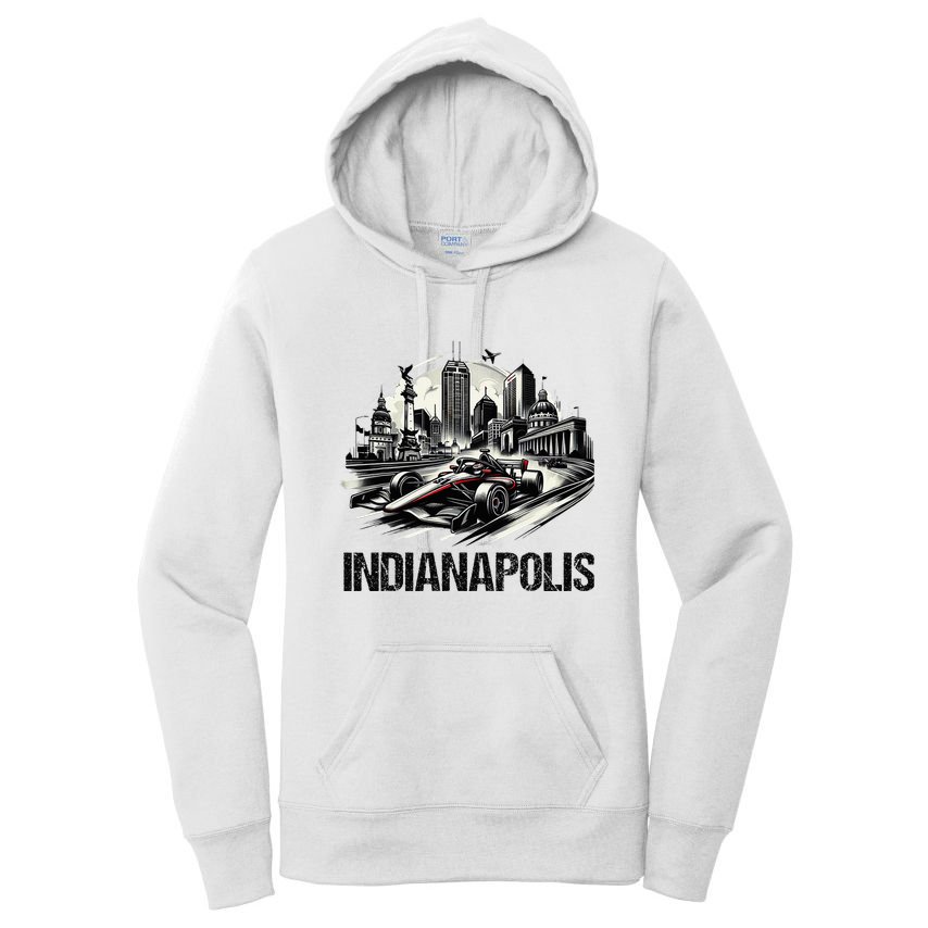 Formula Indianapolis City Indiana Circuit Racetrack Fast Women's Pullover Hoodie