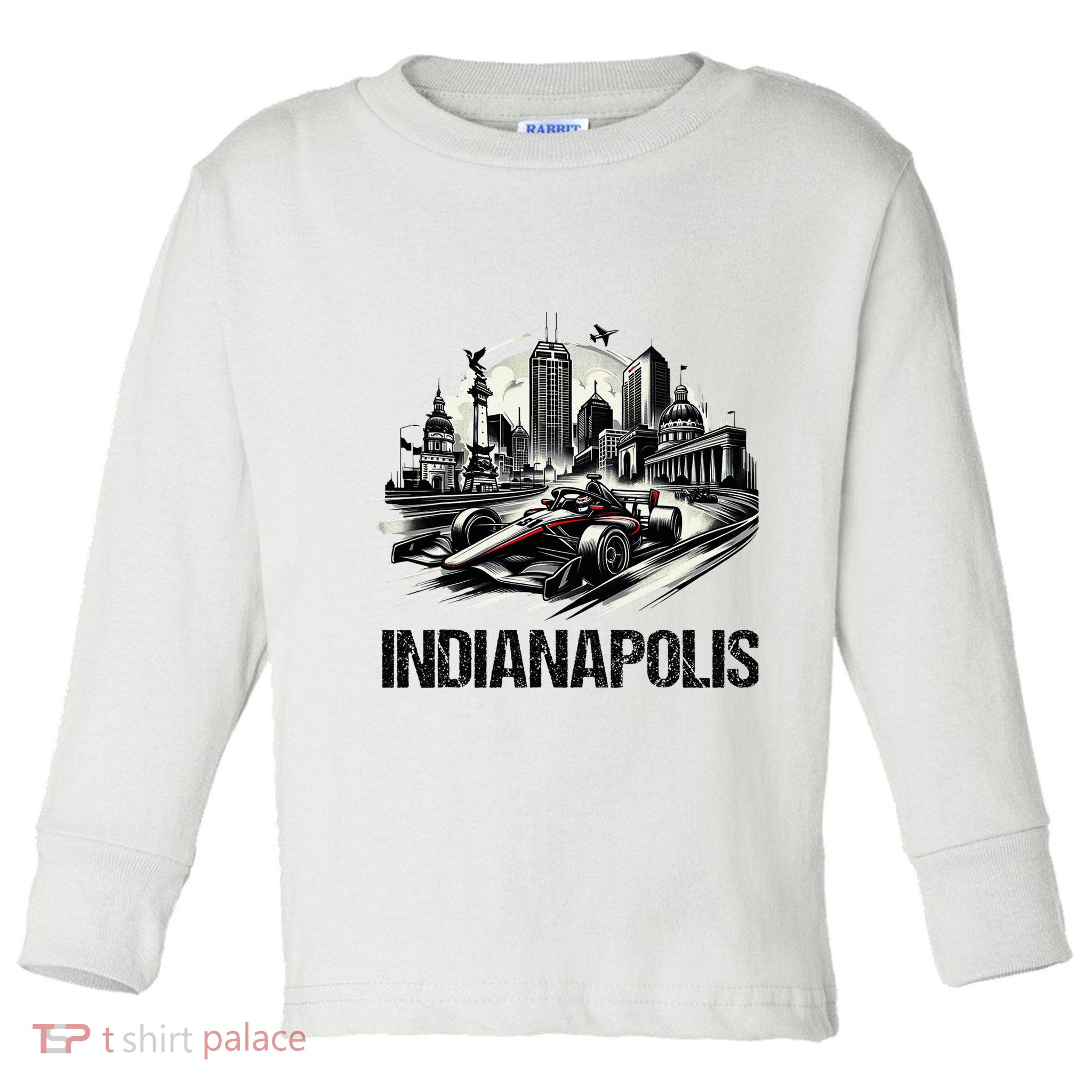 Formula Indianapolis City Indiana Circuit Racetrack Fast Toddler Long Sleeve Shirt