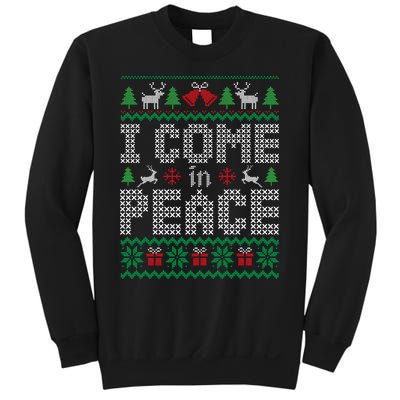 Funny I Come In Peace Couple Matching Ugly Christmas Sweater Sweatshirt