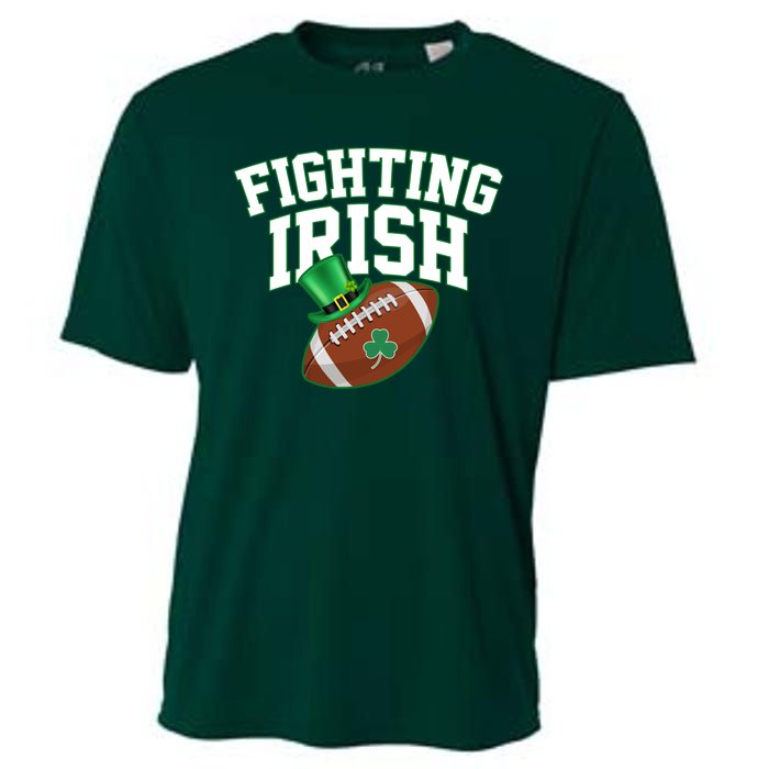 Fighting Irish Clover Football Classic Vintage Cooling Performance Crew T-Shirt