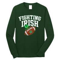 Fighting Irish Clover Football Classic Vintage Long Sleeve Shirt