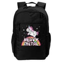 Funny Ironic Cool Unicorn Heavy Metal Music Festival Daily Commute Backpack