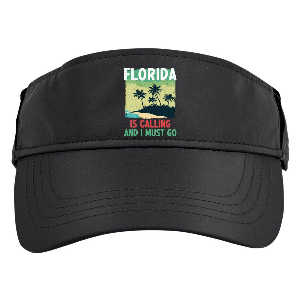 Florida Is Calling And I Must Go Adult Drive Performance Visor