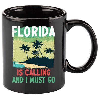 Florida Is Calling And I Must Go 11oz C Handle Ceramic Mug