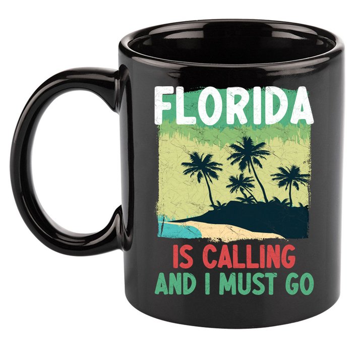 Florida Is Calling And I Must Go 11oz C Handle Ceramic Mug
