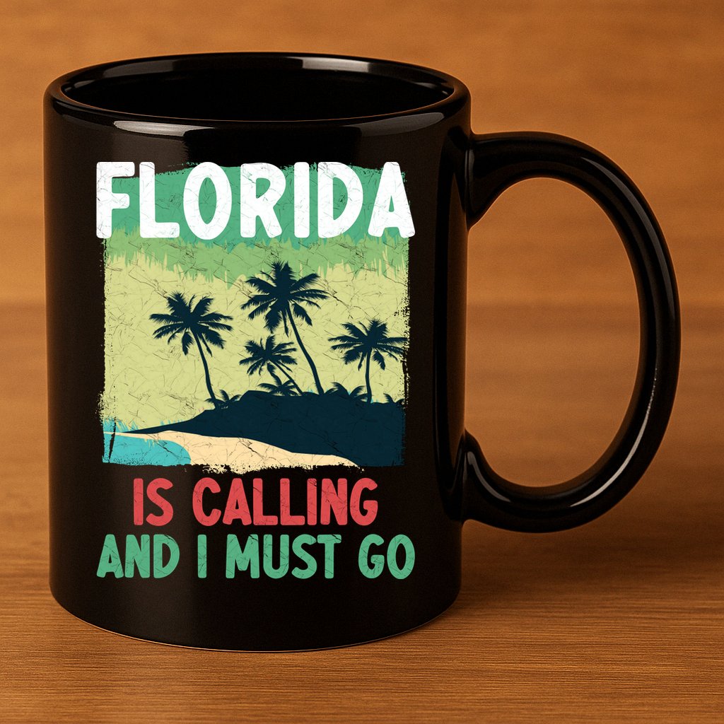 Florida Is Calling And I Must Go 11oz C Handle Ceramic Mug