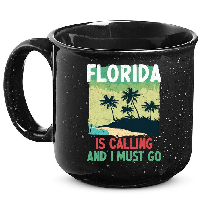 Florida Is Calling And I Must Go 15oz Campfire Ceramic Mug