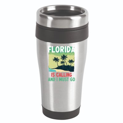 Florida Is Calling And I Must Go 16oz Travel Tumbler