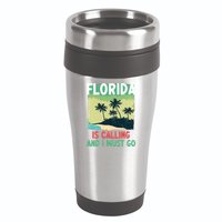 Florida Is Calling And I Must Go 16oz Travel Tumbler
