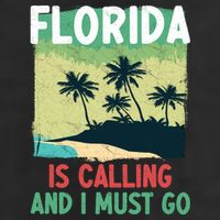 Florida Is Calling And I Must Go Golf Towel