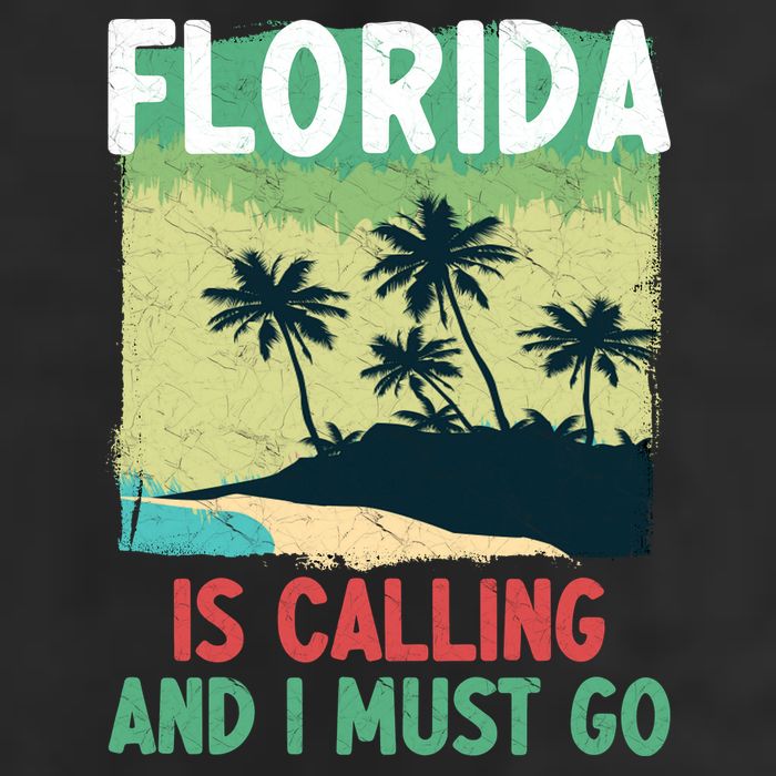 Florida Is Calling And I Must Go Golf Towel