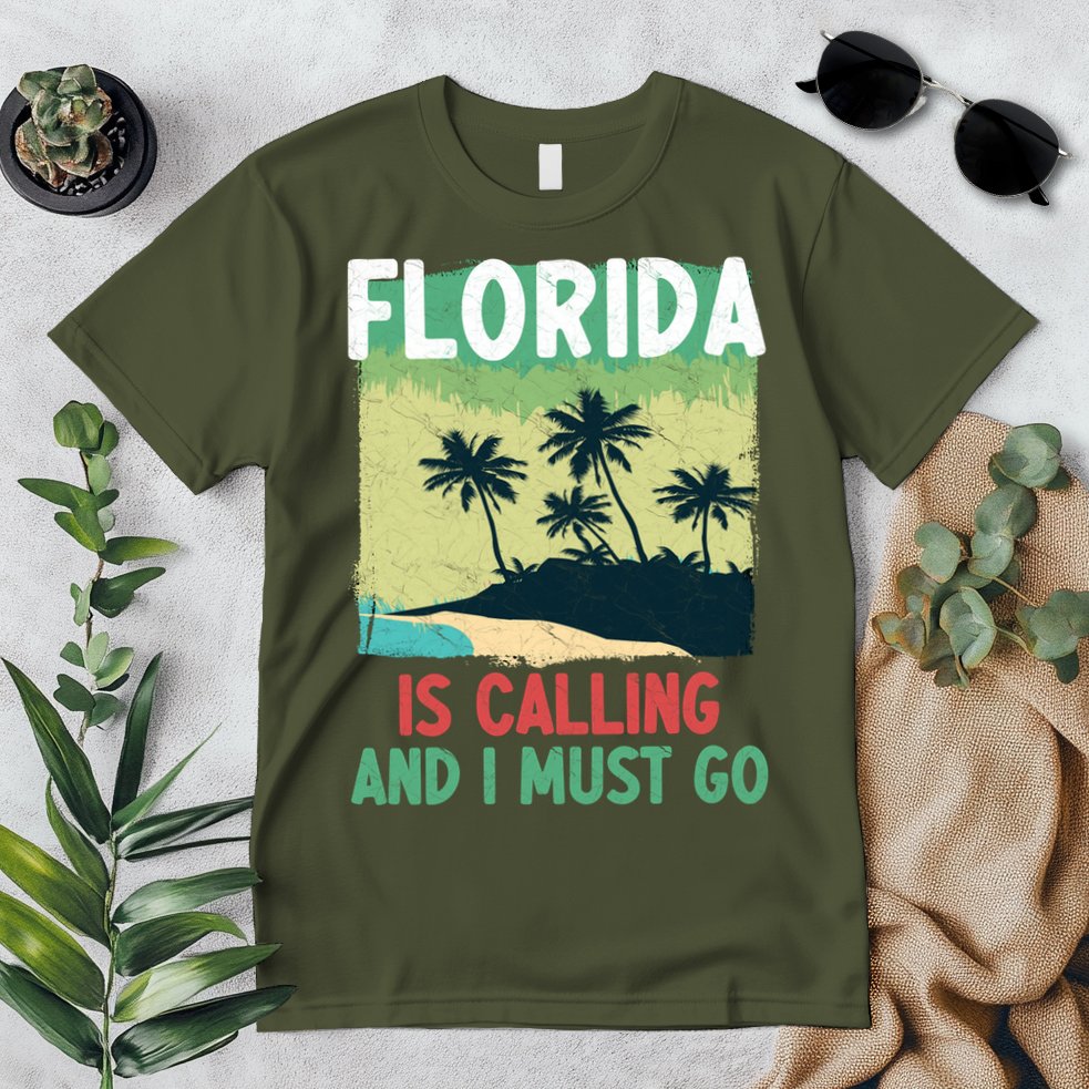 Florida Is Calling And I Must Go Premium T-Shirt