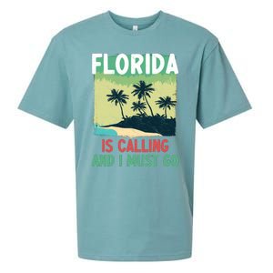 Florida Is Calling And I Must Go Sueded Cloud Jersey T-Shirt