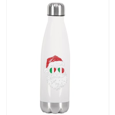 Funny Italian Christmas Pajama Funny Italian Matching Family Stainless Steel Insulated Water Bottle