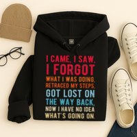 Funny I Came I Saw I Forgot What I Was Doing Got Lost Hoodie