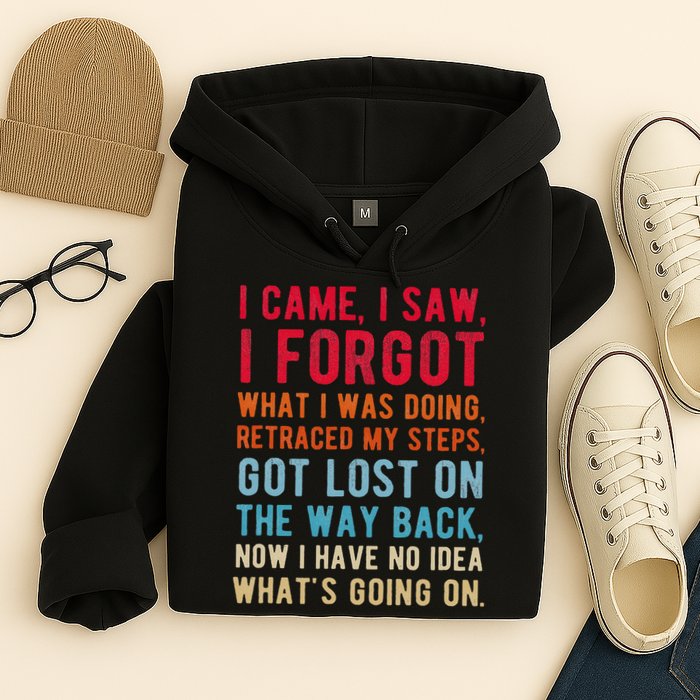 Funny I Came I Saw I Forgot What I Was Doing Got Lost Hoodie