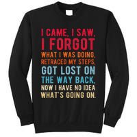 Funny I Came I Saw I Forgot What I Was Doing Got Lost Sweatshirt