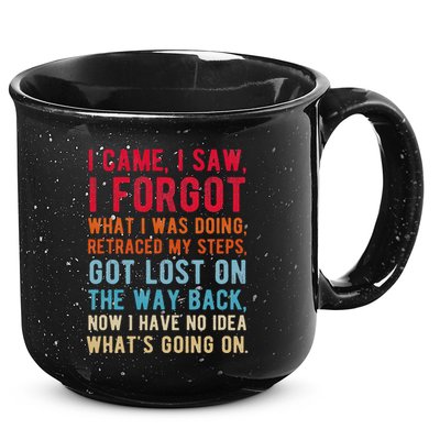 Funny I Came I Saw I Forgot What I Was Doing Got Lost 15oz Campfire Ceramic Mug