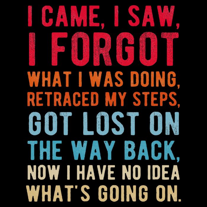 Funny I Came I Saw I Forgot What I Was Doing Got Lost 16 in Basic Backpack