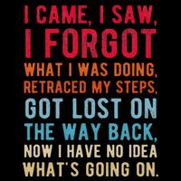 Funny I Came I Saw I Forgot What I Was Doing Got Lost Mousepad
