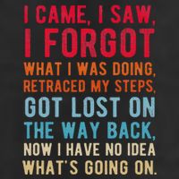 Funny I Came I Saw I Forgot What I Was Doing Got Lost Large Microfiber Waffle Golf Towel