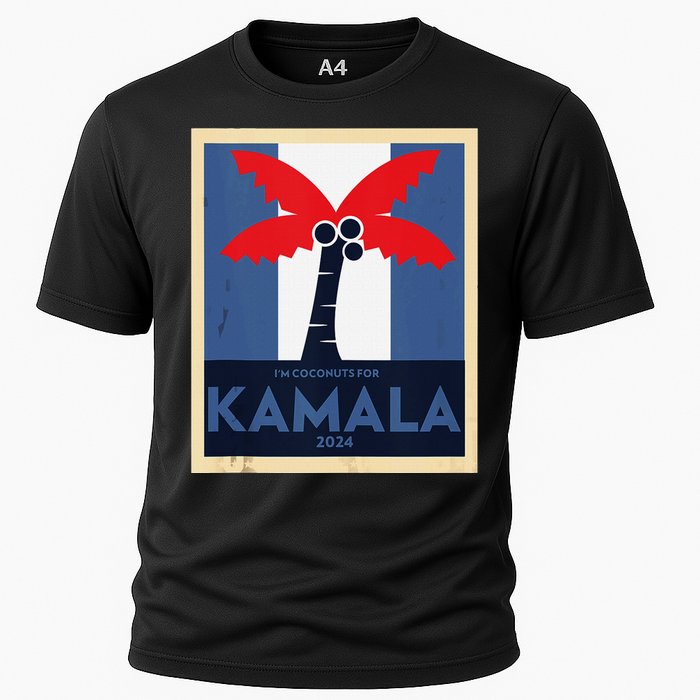 Funny IM Coconuts For Kamala Meme 2024 President Election Cooling Performance Crew T-Shirt