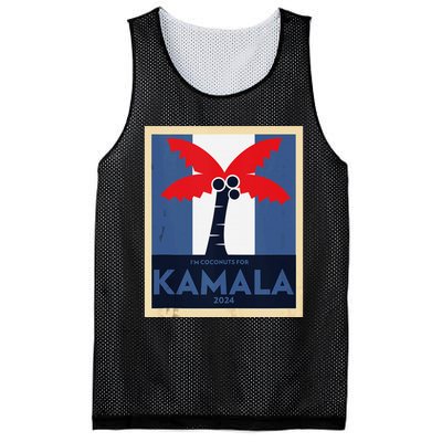 Funny IM Coconuts For Kamala Meme 2024 President Election Mesh Reversible Basketball Jersey Tank