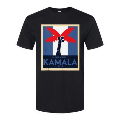 Funny IM Coconuts For Kamala Meme 2024 President Election Softstyle CVC T-Shirt