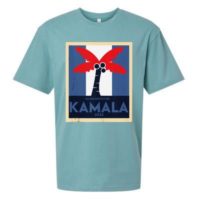 Funny IM Coconuts For Kamala Meme 2024 President Election Sueded Cloud Jersey T-Shirt