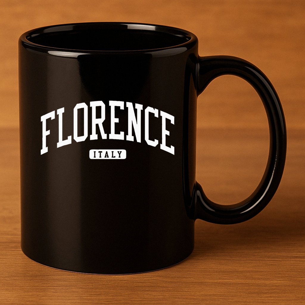 Florence Italy College University Style 11oz C Handle Ceramic Mug