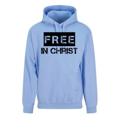 Free In Christ Christian Unisex Surf Hoodie