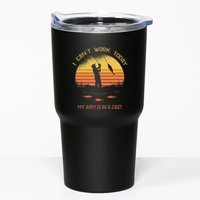 Fisherman I CanT Work Today My Arm Is In A Cast Funny Tumbler