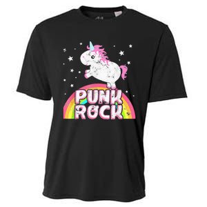 Funny Ironic Cool Unicorn Punk Rock Rap Music Festival Cooling Performance Crew T-Shirt